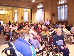 Steve Bartlett (at camera); Black History month concert; MCH